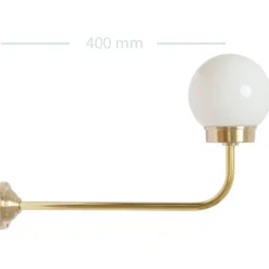 Lange Scheunenleuchte aus Messing 38-90 ORBR L/XL
