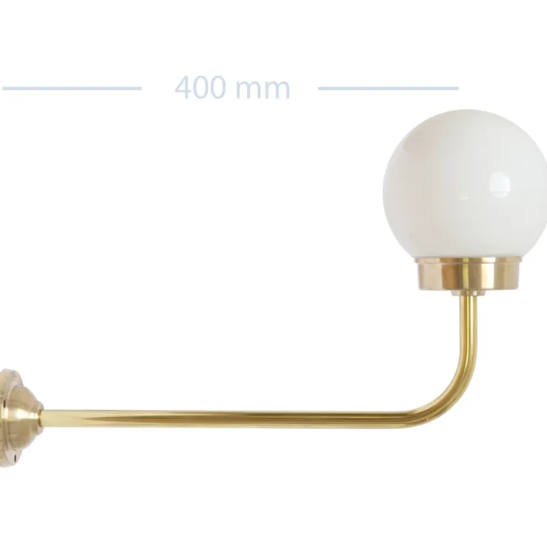 Lange Scheunenleuchte aus Messing 38-90 ORBR L/XL