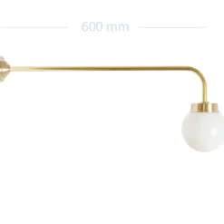 Lange Scheunenleuchte aus Messing 38-90 ORBR L/XL