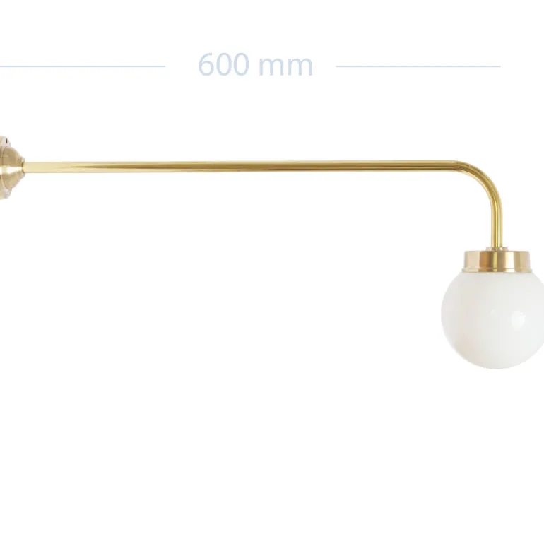 Lange Scheunenleuchte aus Messing 38-90 ORBR L/XL
