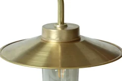 Lange Schirm-Wandleuchte für außen aus Messing 38-45 XL