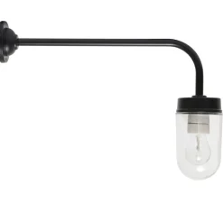 Lange schwarze Wandleuchte für außen 38-90 OR L/XL