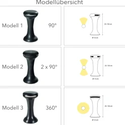 LED-Bodenstrahler mit Fuss aus Messing Galed 25 / 50 cm