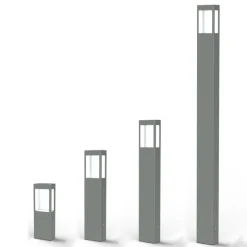 LED-Sockel- und Standleuchte Tetra aus Aluminium