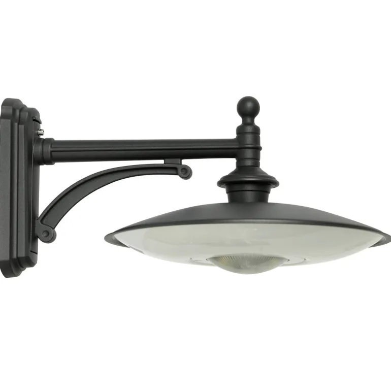 LED-Wandleuchte für außen mit IP65 und kurzem Arm