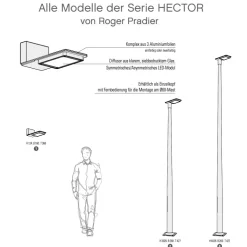 LED-Wandleuchte Hector