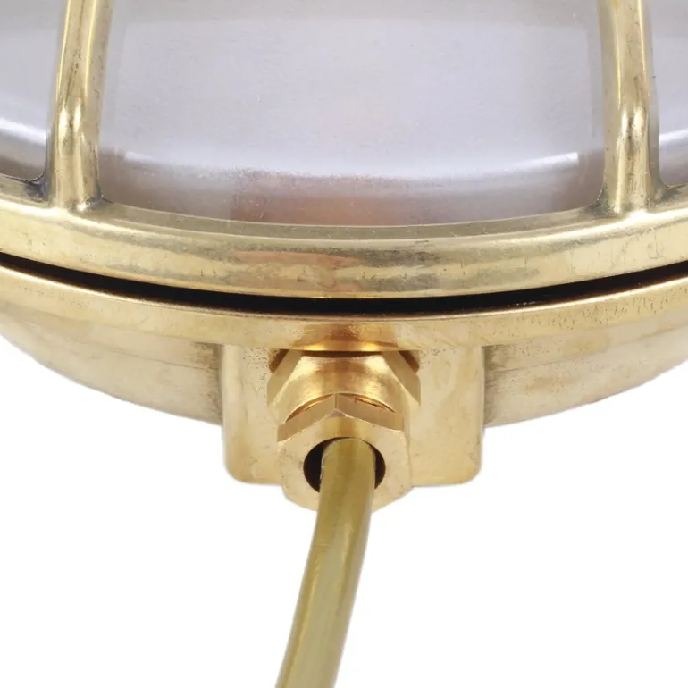 Marine-Wandlampe mit vergittertem Glas Revander