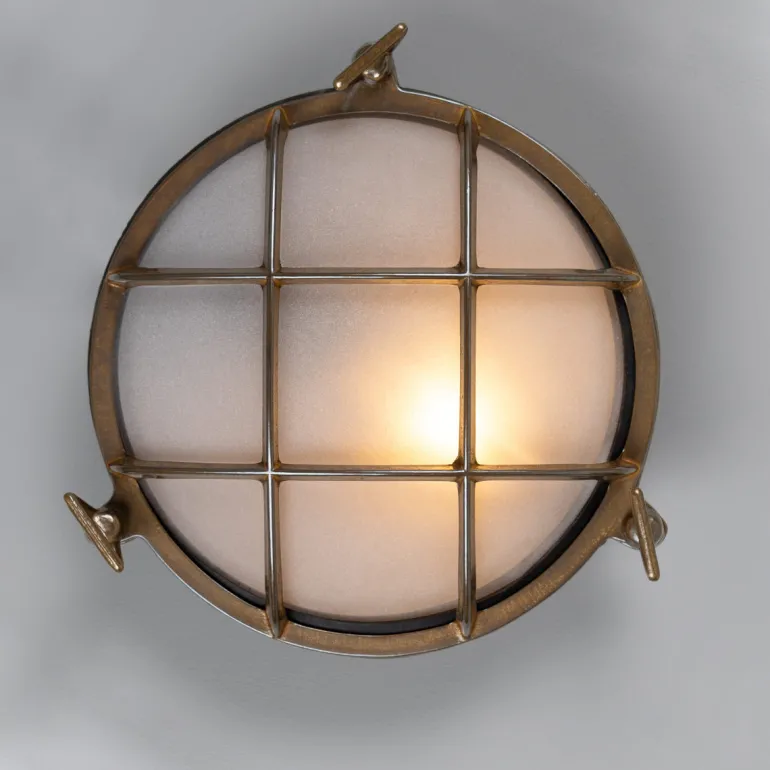 Marine-Wandlampe mit vergittertem Glas Revander
