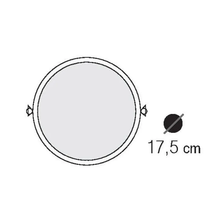 Maritime Außenwandleuchte mit rundem Holophanglas