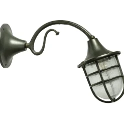Maritime Messing-Wandleuchte N° 96 am eleganten Arm
