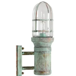 Maritime Wandleuchte mit vergittertem Glassturz Beg Meil