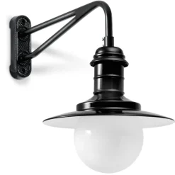 Maritime Wandleuchte Ulm W340 mit Zylinderglas