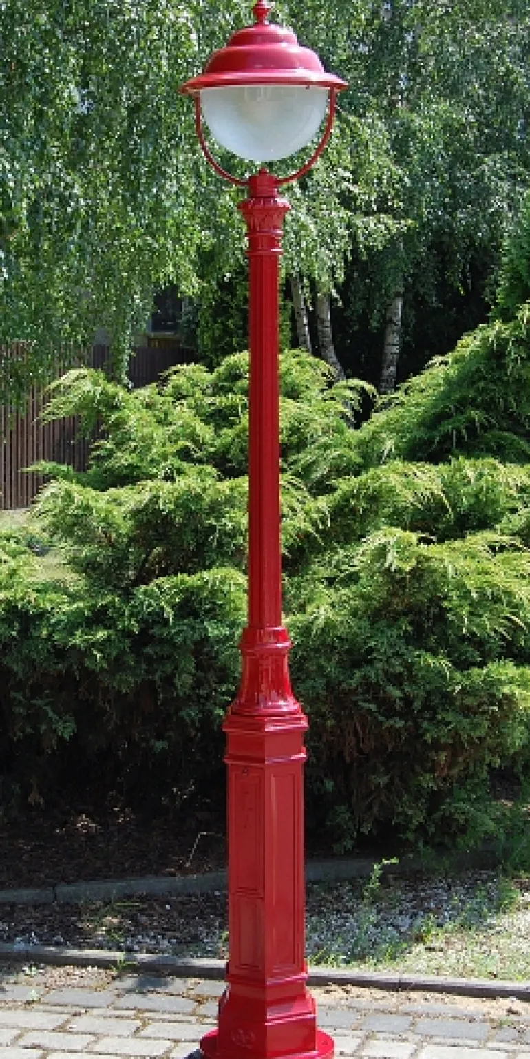 Mastleuchte mit Kupfer-Reflektorlampe S2T P1K.44