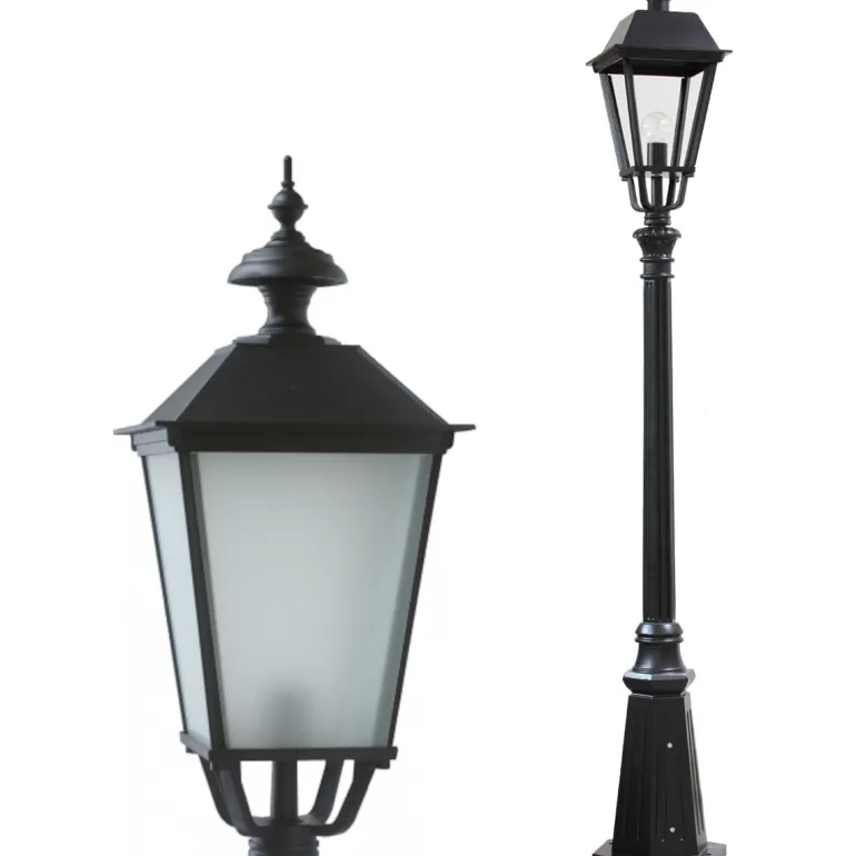 Mastleuchte mit vierseitiger Laterne Rodos GP1K.52TL