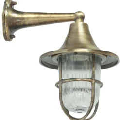 Messinglampe N° 54D fĂźr auĂen im Schiffsleuchten-Stil