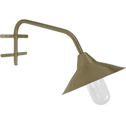 Messing-Schirmleuchte N° 8252 am langen Arm