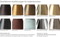Messing-Wandleuchte im Stil einer Kutscherleuchte Mistral MM