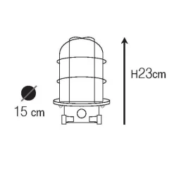 Messing-Wandleuchte N° 21 für außen im maritimen Stil