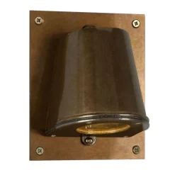 Messing-Wandstrahler Wake, mit Befestigungsplatte, IP54