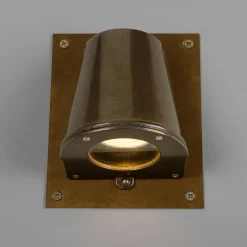 Messing-Wandstrahler Wake, mit Befestigungsplatte, IP54