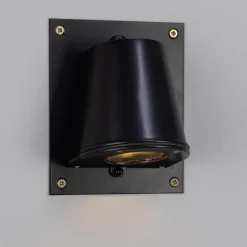 Messing-Wandstrahler Wake, mit Befestigungsplatte, IP54