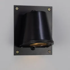 Messing-Wandstrahler Wake, mit Befestigungsplatte, IP54