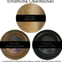 Messing-Wandstrahler Wake, mit Befestigungsplatte, IP54