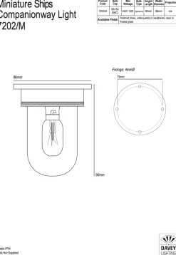 Miniatur-Schiffsleuchte aus Messing 7202