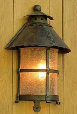 Mittelalter-Halblaterne aus Schmiedeeisen WL 3459