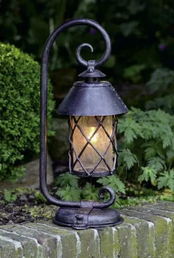 Mittelalterliche Gartenleuchte aus Schmiedeeisen AL 6659