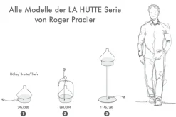 Mobile Hängeleuchte La Hutte mit IP 65