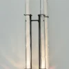 Moderne Glas-Stangen-Wandleuchte Skulptur WL 3663