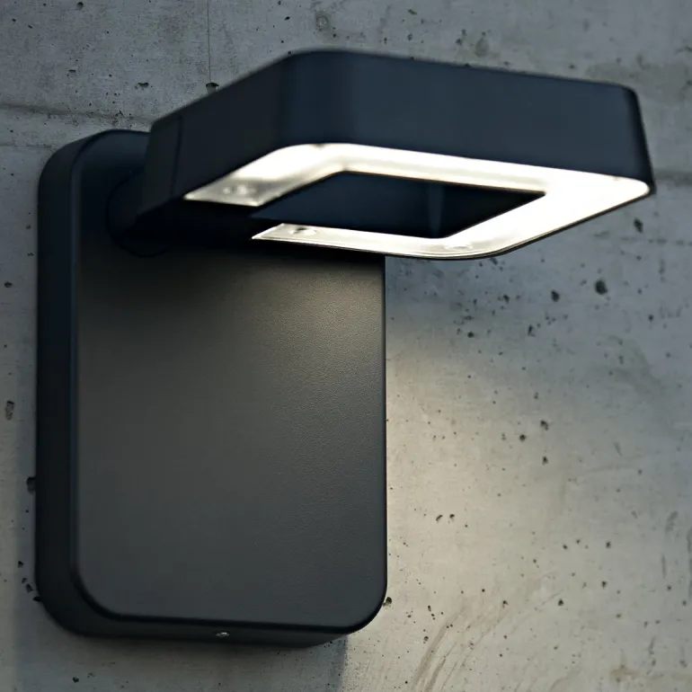 Moderne LED-Wandleuchte Square