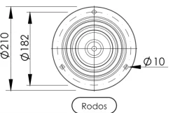 Niederrheinische Gussmast-Standleuchte RODOS P1K.41