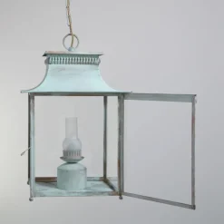 Nostalgie-Außenhängeleuchte Pétrole mit Kette
