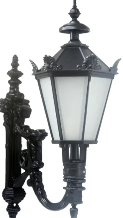 Nostalgische Wandleuchte Prag M-L 70 mit Jugendstilarm