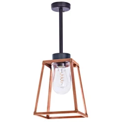 Offene Deckenlaterne mit Glaszylinder Lampiok, IP 65