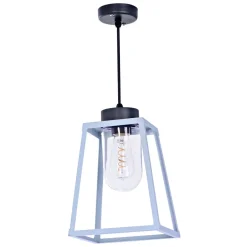 Offene Pendelleuchte mit Glaszylinder Lampiok, IP 65
