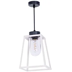Offene Pendelleuchte mit Glaszylinder Lampiok, IP 65