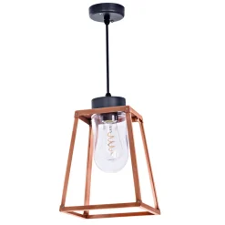 Offene Pendelleuchte mit Glaszylinder Lampiok, IP 65