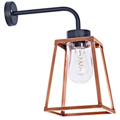 Offene Wandlaterne mit Glaszylinder Lampiok, IP 65