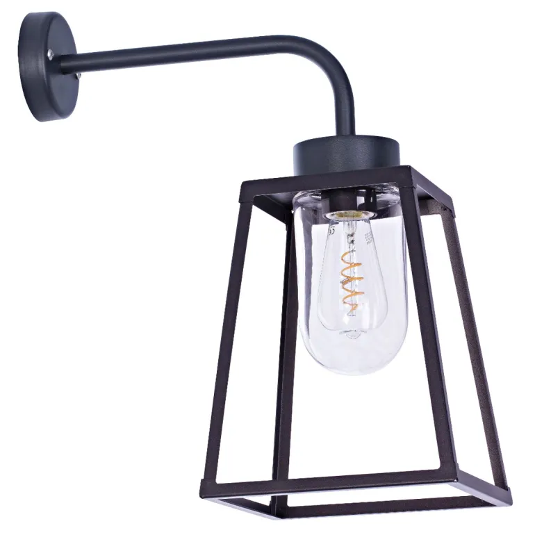Offene Wandlaterne mit Glaszylinder Lampiok, IP 65