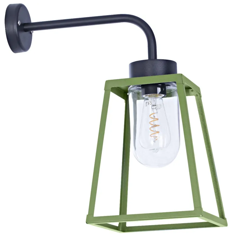 Offene Wandlaterne mit Glaszylinder Lampiok, IP 65