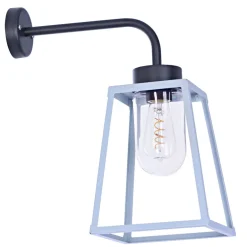 Offene Wandlaterne mit Glaszylinder Lampiok, IP 65