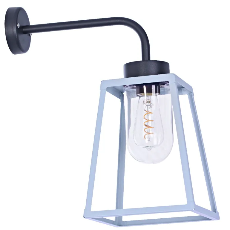 Offene Wandlaterne mit Glaszylinder Lampiok, IP 65