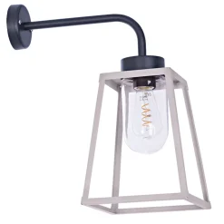 Offene Wandlaterne mit Glaszylinder Lampiok, IP 65