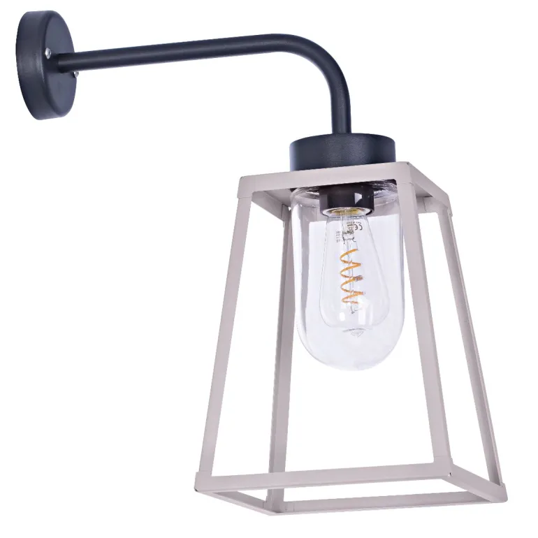 Offene Wandlaterne mit Glaszylinder Lampiok, IP 65