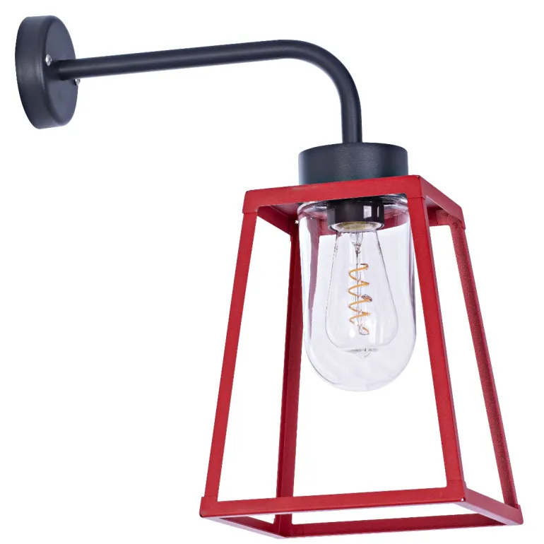 Offene Wandlaterne mit Glaszylinder Lampiok, IP 65