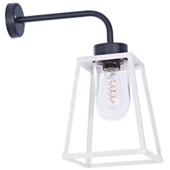 Offene Wandlaterne mit Glaszylinder Lampiok, IP 65