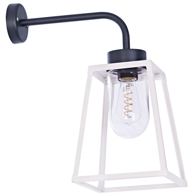 Offene Wandlaterne mit Glaszylinder Lampiok, IP 65